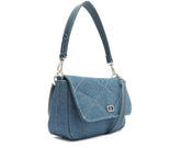 BOLSA PEQUENA TIRACOLO AZUL TECIDO C 50012 1802 0003 ANACAPRI - Vintedoisk